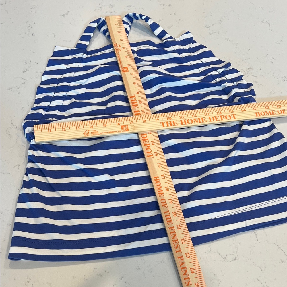 Striped Blue and White Tank Top - Picture 6 of 7